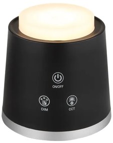 Globo 58454B - MEEYA LED érintős asztali lámpa, 6W, 3,7V, fekete
