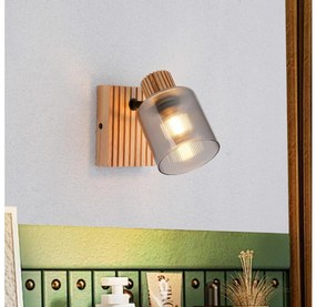Brilagi - Falra szerelhető spotlámpa HYGGE 1xE14/15W/230V gumifa/füstszínű