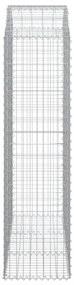 íves horganyzott vas gabion kosár 150x50x180/200 cm