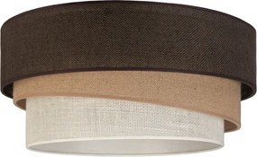 BRILAGI - Mennyezeti lámpa TRIO 1xE27/60W/230V Ø 40 cm barna/bézs/fehér