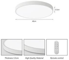 Immax NEO 07251L -LED Dimmelhető lámpa SEMPLICI 36W/230V Wi-Fi Tuya fehér + távirányító