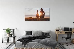 Canvas képek gitár férfi 140x70 cm