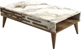 Valensiya - Walnut, White, Marble