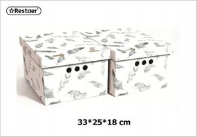 Elegáns dekorációs dobozok 33x25x18 cm ideális tároláshoz