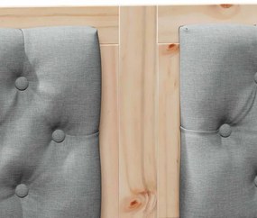 Fejtámla Egyéb Barna és világosszürke 140 cm Tömör fenyőfa