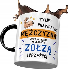 Bögre Fekete Vicces Élni A Zolival Nyomtatott Fotóval