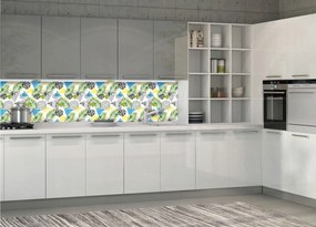 Fotótapéta Trópusi geometria Absztrakt Levelek Színek 250x60 +ragasztó