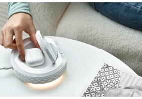 Immax 08983L - Ébresztő LCD-vel, 27W/9V Qi vezeték nélküli töltő, fehér