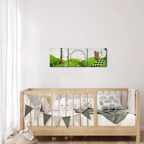 Kép egy csodálatos tájról (órával) (90x30 cm)