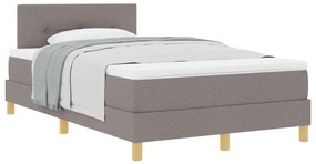 Box Spring Ágy Matraccal Topszínű 120x190 cm Szövet