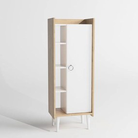 Tároló szekrény Lagomood Ruby - Oak, Fehér