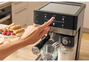 Sencor - Karos eszpresszó kávéfőző 1350 W/230 V fekete/matt króm