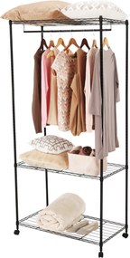 Mozgatható akasztó, fekete, VERDONE