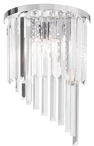 Ideal Lux Ideal Lux - Fali kristály lámpa CARLTON 3xE14/40W/230V fényezett króm ID168913