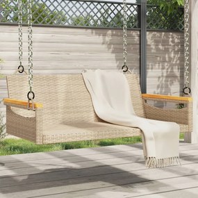 vidaXL bézs polyrattan hintapad 109 x 62 x 40 cm