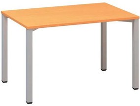 Alfa Office  Alfa 200 irodai asztal, 120 x 80 x 74,2 cm, egyenes kivitel, bükk Bavaria mintázat, RAL9022%