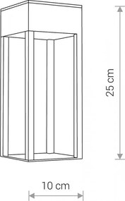 NOWODVORSKI 8146 STRUCTURE Modern Kültéri Fali Lámpa LED IP54