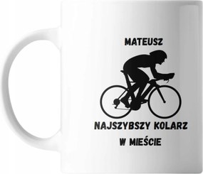 Kerámia Nyomott Mintás Bögre Kerékpárosoknak Névre Szóló Ajándék