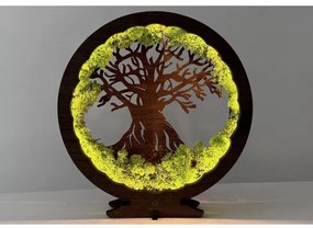 Li-Go 23631/DUB2 - LED fényerőszabályozható asztali dekoráció LED/12W/230V 30x31 cm tölgy