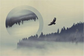 Dekoratív Fotótapéta Hálószobába Erdei tájkép 104x70 Ragasztó