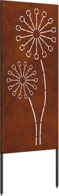 vidaXL Kertvédő vászon Rozsdás 50 x 140 cm időjárásálló acél