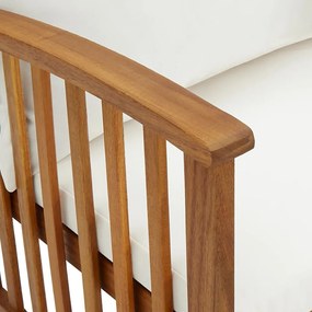 tömör akácfa kerti pad párnákkal 119 cm