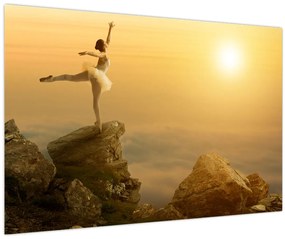 Kép - balerina a sziklán (90x60 cm)