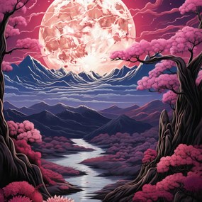 Poszter 50x50cm Rózsaszín Álmok Földje