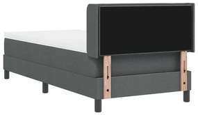 Boxspring Ágy Matrac - Sötétszürke - 90 x 200 cm - Szövet