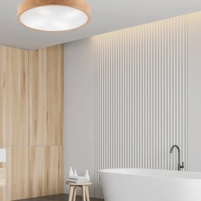 Mennyezeti lámpa OAK 4xE27/60W/230V ø 57,5 cm tölgy