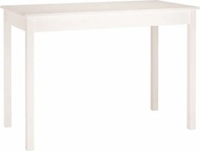 vidaXL fehér tömör fenyőfa ebédlőasztal 110 x 55 x 75 cm