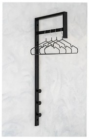 Fekete fém fali fogas Trento – House Nordic