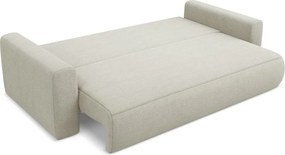 Bézs kinyitható-tárolóhelyes kanapé 238 cm Kapua – Makamii