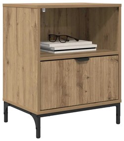 Éjjeliszekrények 2 pcs kézműves tölgy 49 x 36 x 61 cm Faanyag