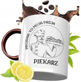 Bordó Bögre Péknek Születésnapra Ajándék fényképes nyomattal