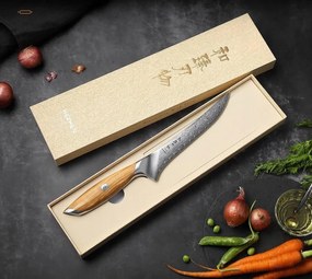 Hezhen Damaszkuszi filéző kés Master Kitchen Damaszkuszi acél