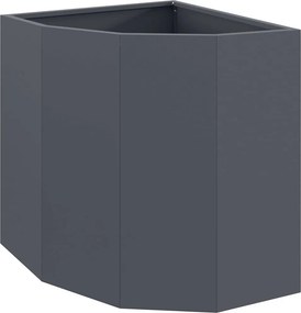 vidaXL Sarok Virágtartó Antracit 45 x 45 x 50 cm Acél