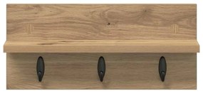 Fali Kabáthorog kézműves tölgy 40 x 10.5 x 18 cm Faanyag