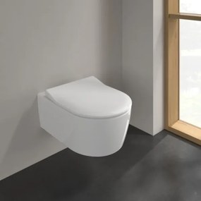Villeroy & Boch 5656RS01 - AVENTO falra szerelhető WC SoftClose ülőkével, kerámia/fehér
