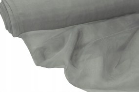 Függöny organza dekoráció 280 cm magas, szürke, enyhén fényes