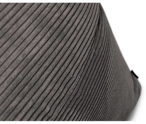 Világosszürke kordbársony babzsákfotel Razz – SLOWDOWN