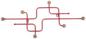 Piros fém fali fogas 60,5 cm Metro – PT LIVING