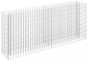 horganyzott acél gabion magaságyás 180 x 30 x 90 cm