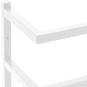 fehér acél törölközőtartó 24 x 12 x 96 cm