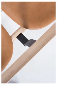 Ava tölgyfa pad bőr ülőkével - Gazzda