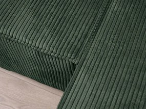 U alakú ülőgarnitúra SMART COSARO 295x140 cm, sötétzöld