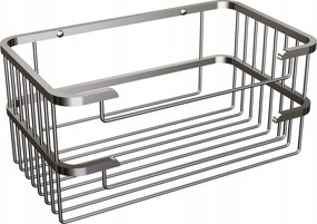 Fürdőszobai kosár falra szerelhető 21cm Króm