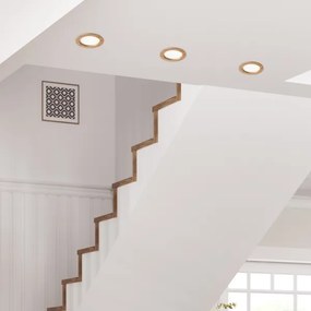 LED Beépíthető lámpa WOODY SPOT LED/16,5W/230V 4000K tölgy ø 18,5 cm