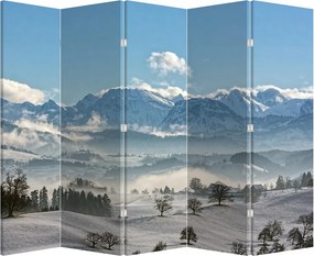 Paraván - Havas hegyek (210x170 cm)