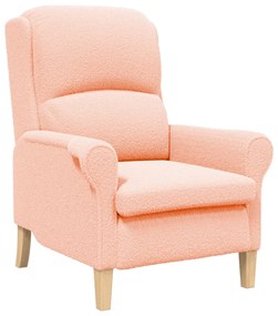 Ergonomikus Karosszék Rózsaszín Szövet, Fa Közepes Ergonomikus